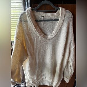 Free People crème sweater